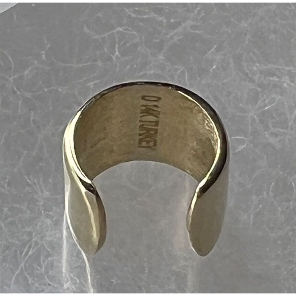 14k Gold Single Ear Cuff - Picture 9 of 14